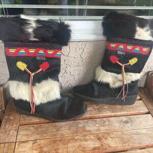 Tecnica fur black boots size 8.5